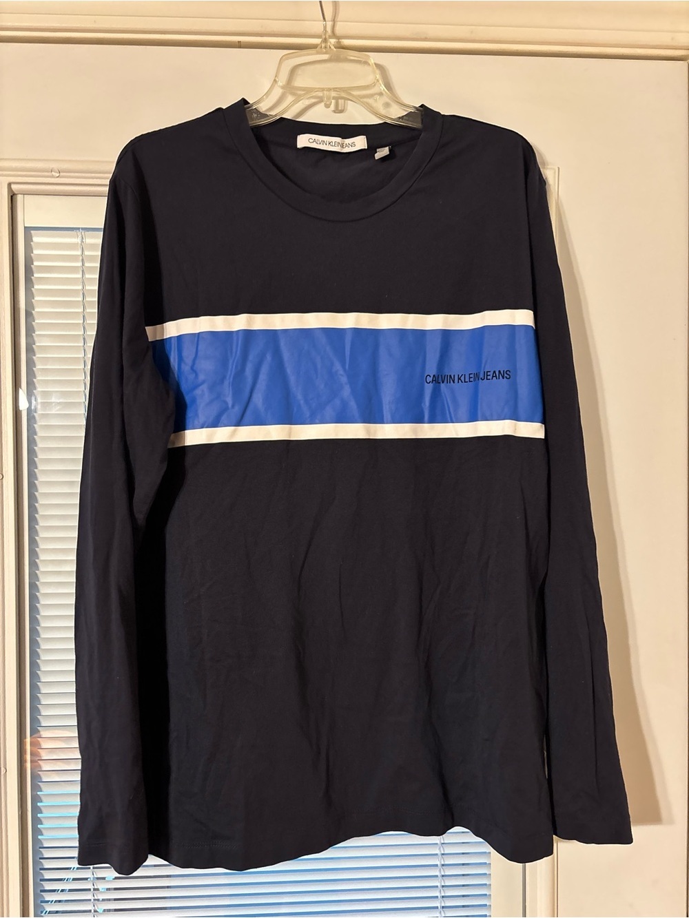 Calvin Klein Jeans Cotton Tee in Dark Navy